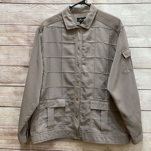 VINTAGE MURELI PATCHWORK SHIRT IN TAN‎